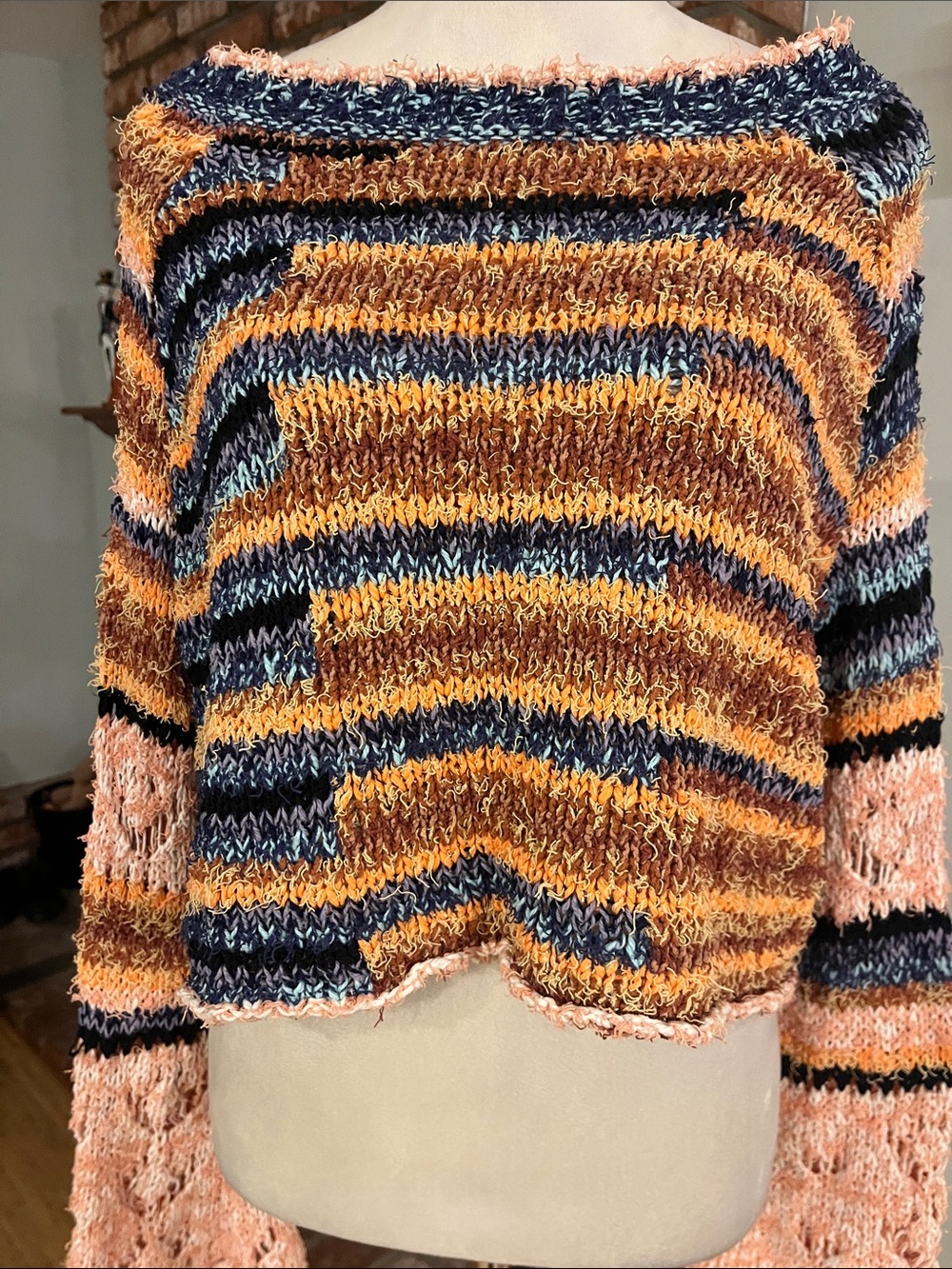 Free People NWOT ptp 24 $168 butterfly knit - Picture 2 of 6